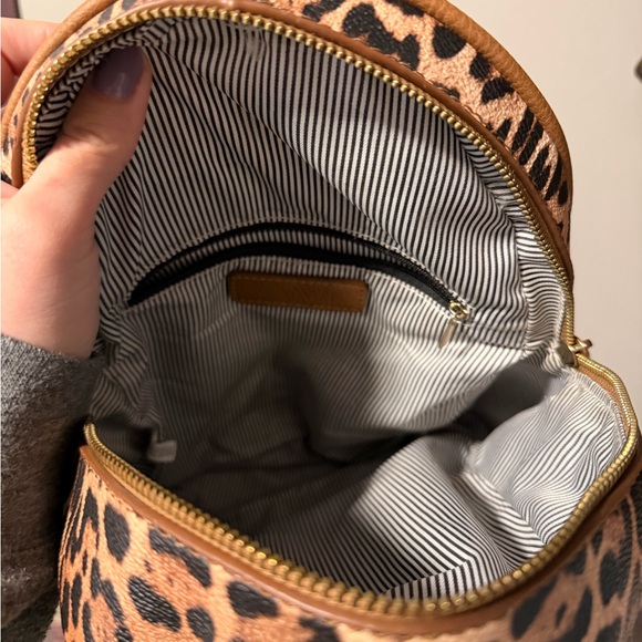 Tan and Brown Leopard Backpack main image 6